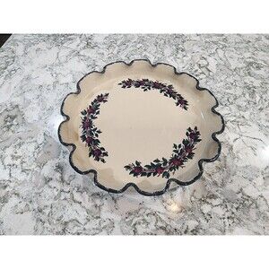 APPLES SWAG Home & Garden Party 12.25" Platter Serving Plate 2004 Vintage Rare